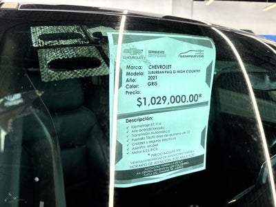 2021 Chevrolet Suburban 6.2 V8 High Country At