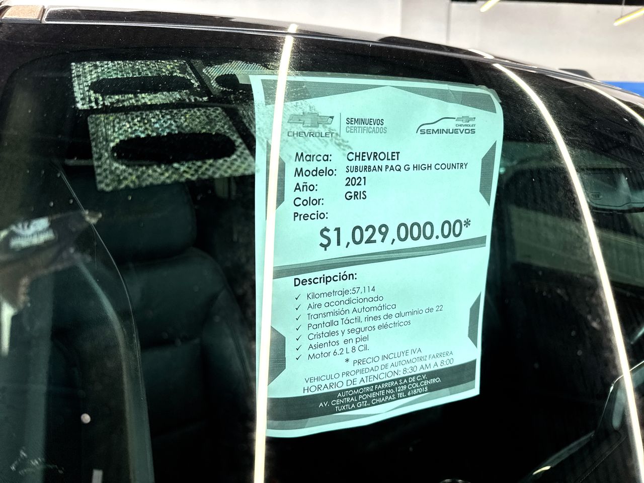 2021 Chevrolet Suburban 6.2 V8 High Country At