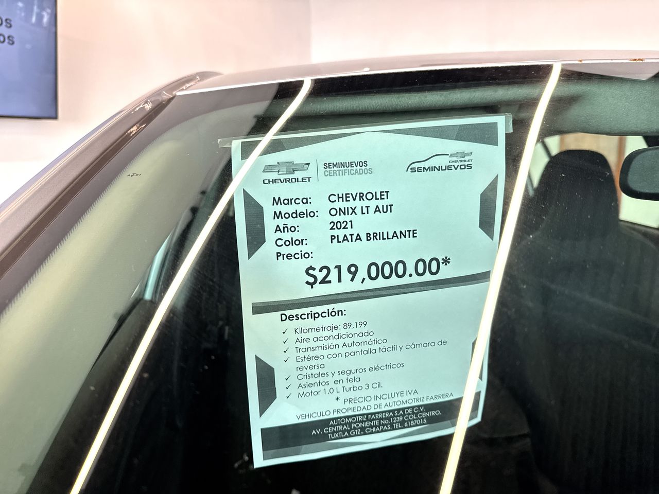 2021 Chevrolet Onix 1.0 LT At