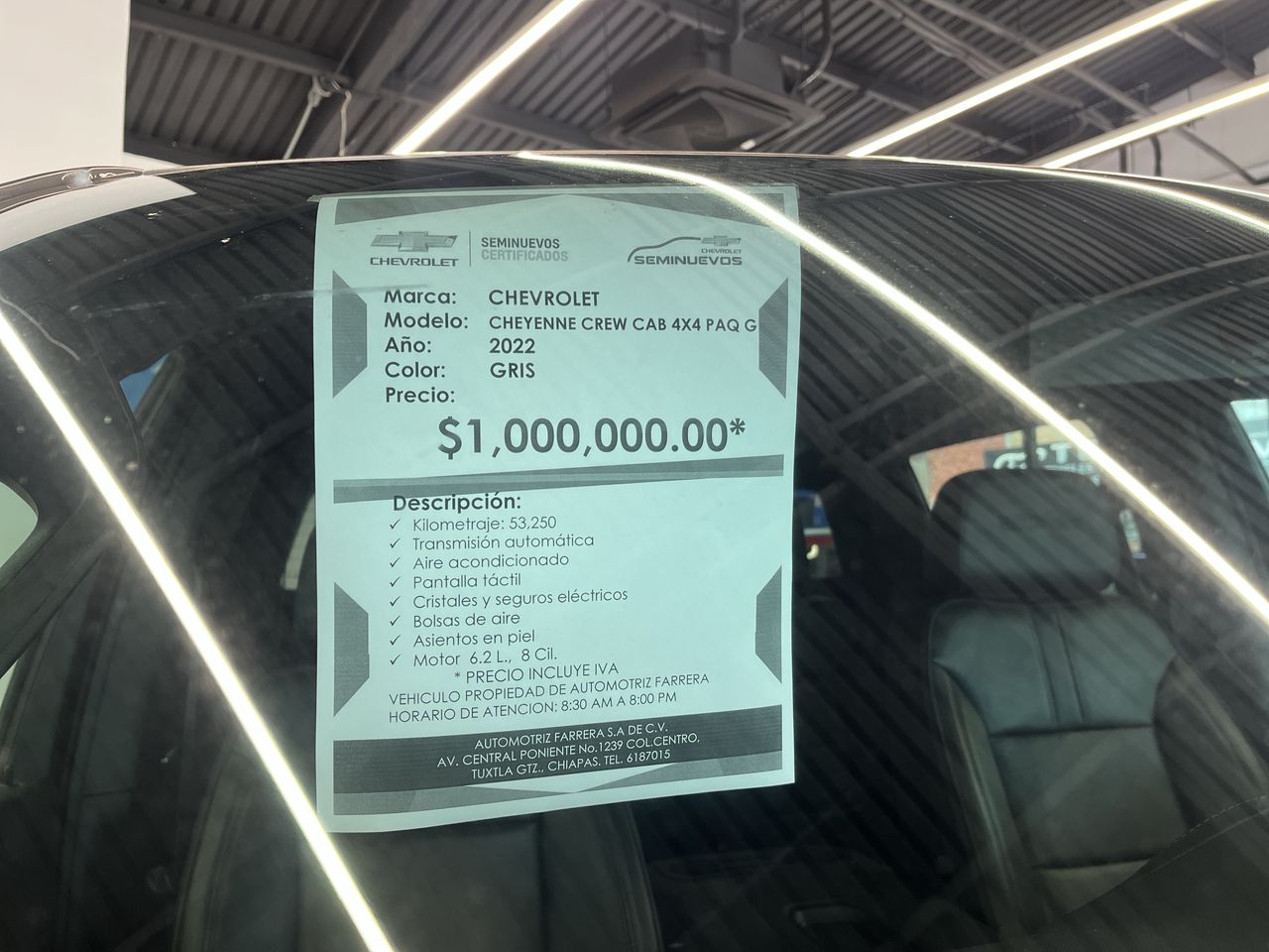 2022 Chevrolet Cheyenne 6.2 V8 Doble Cabina High Country 4x4 At