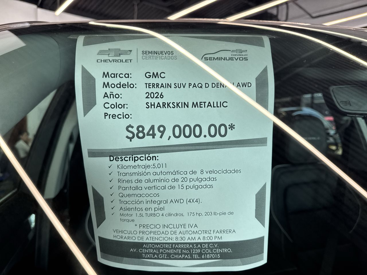 2026 GMC Terrain 1.5 Denali At