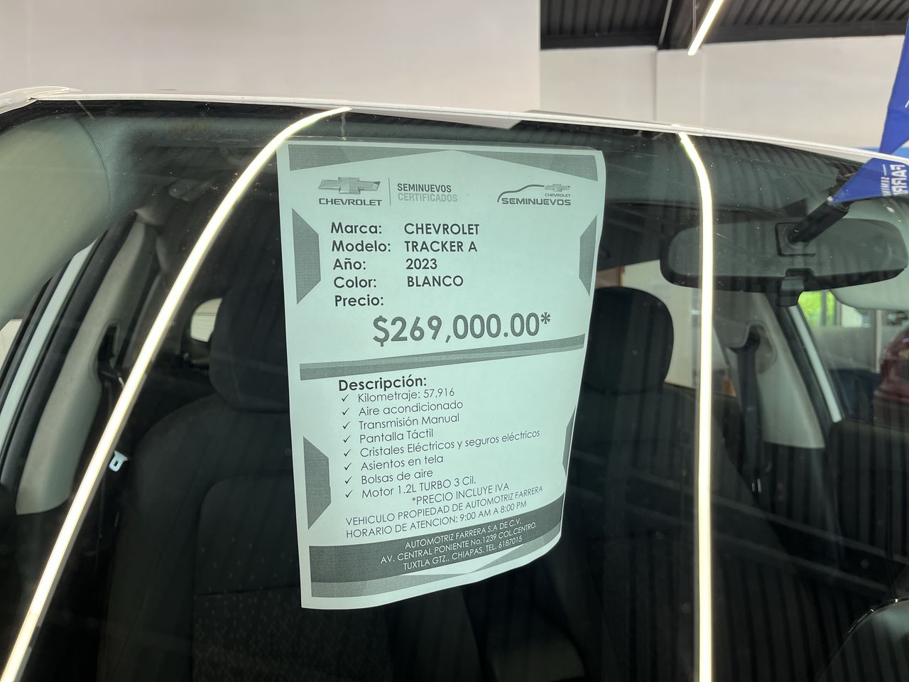 2023 Chevrolet Tracker 1.2 LS Mt