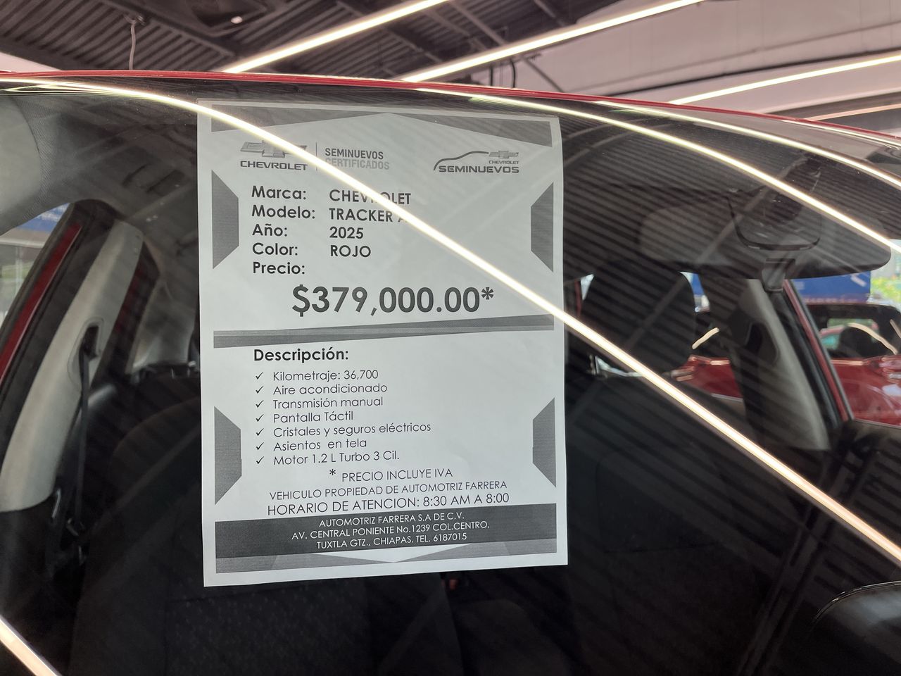 2025 Chevrolet Tracker 1.2 Ls Mt