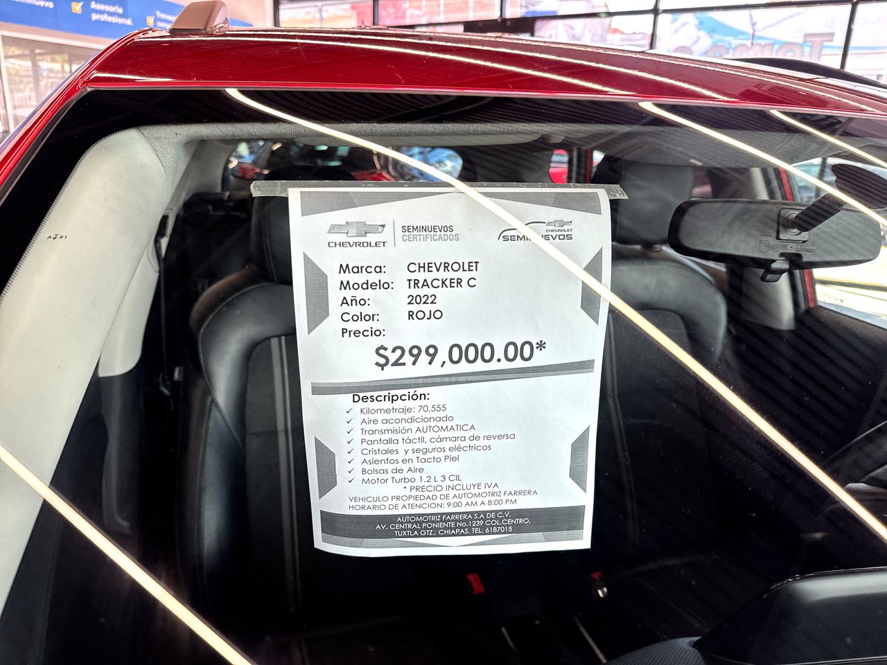 2022 Chevrolet Tracker 1.2 LT At