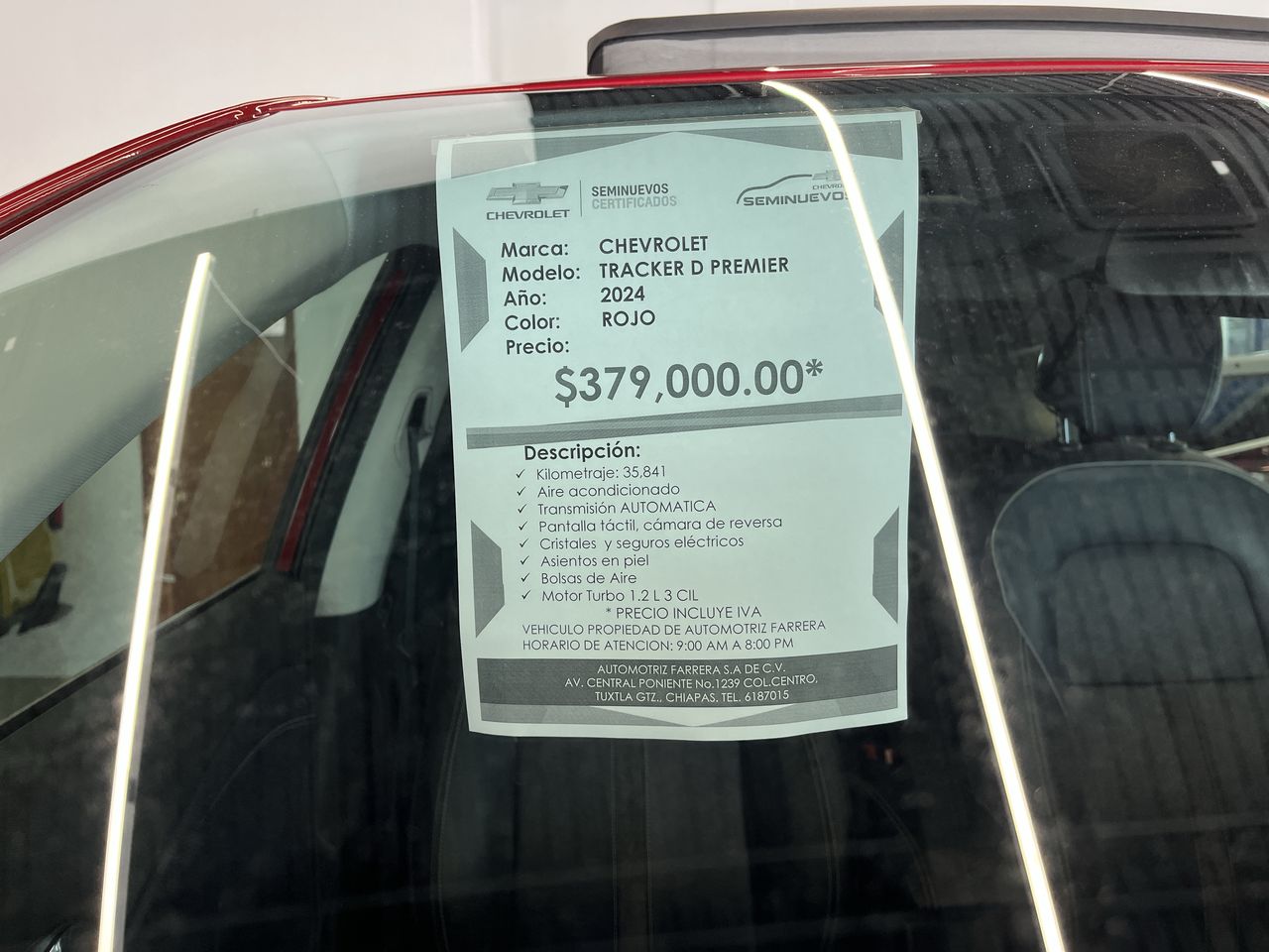 2024 Chevrolet Tracker 1.2 Premier At