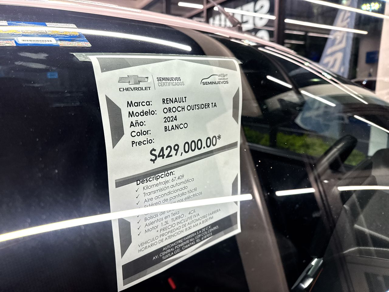 2024 Renault Oroch 1.3 Turbo Outsider At