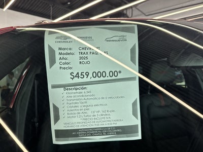2025 Chevrolet Trax 1.2 Rs At
