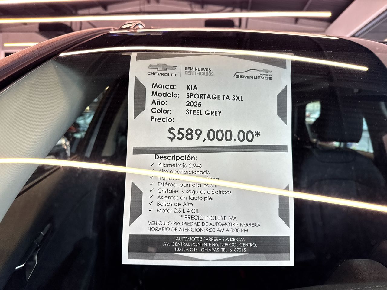 2025 Kia Sportage 2.5 Sxl At