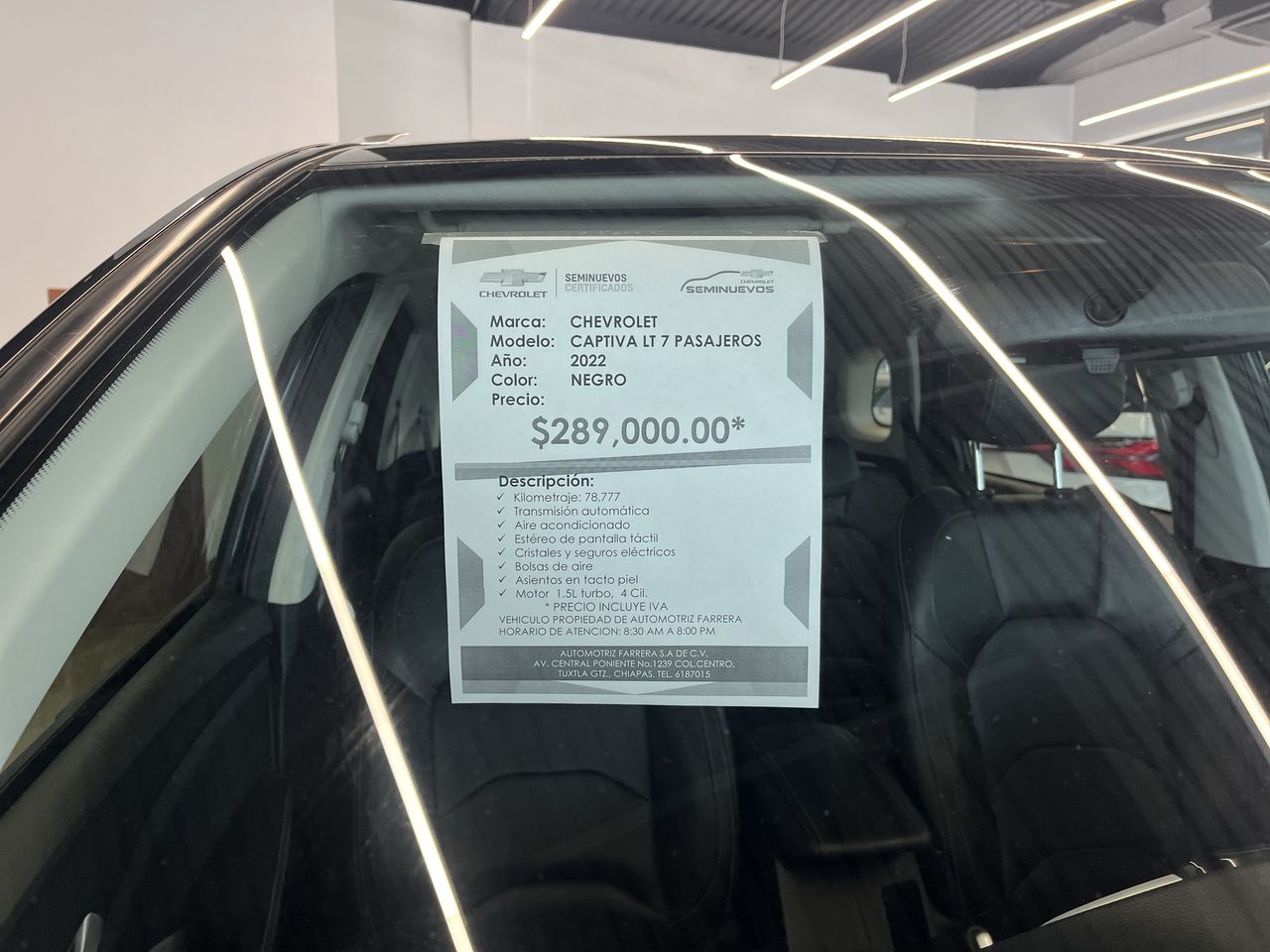 2022 Chevrolet Captiva 1.5 LT 5 pasajeros At
