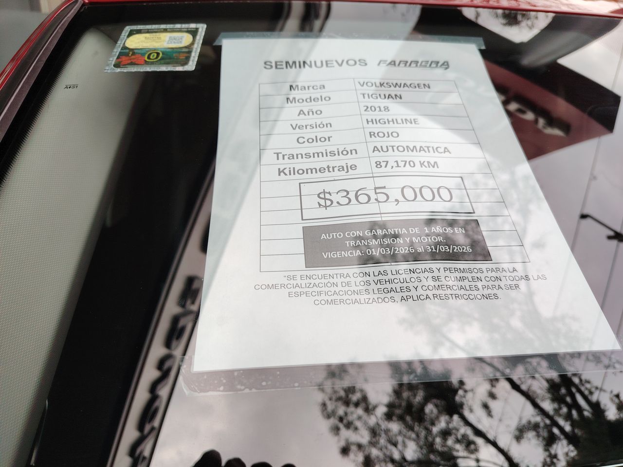 2018 Volkswagen Tiguan 2.0 Highline At