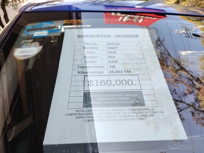 2016 Suzuki Swift 1.4 Gls Mt