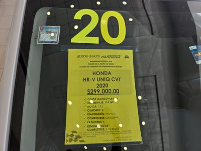 2020 Honda HR-V 1.8 Uniq Cvt