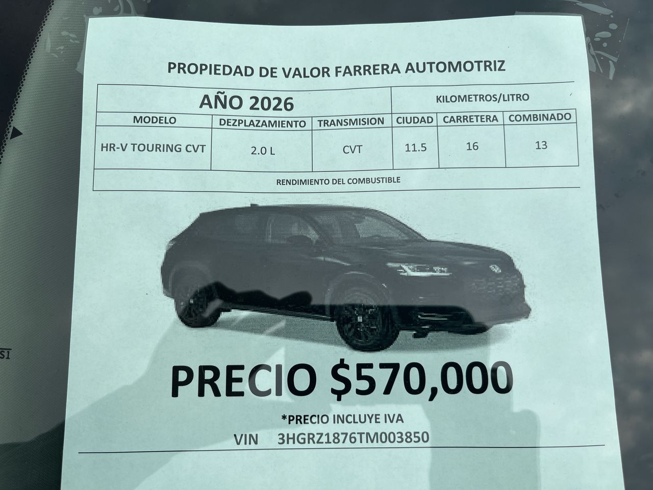 2026 Honda HR-V 2.0 Touring At