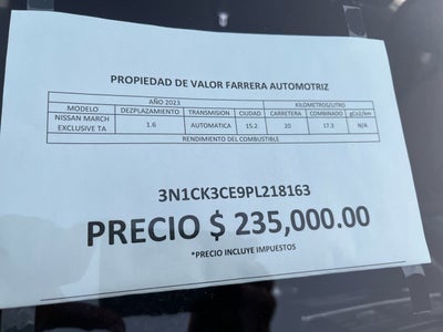 2023 Nissan March 1.6 Exclusive At