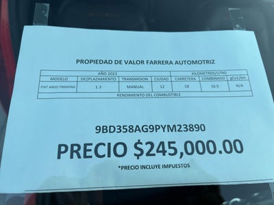 2023 FIAT Argo 1.3 Trekking Mt