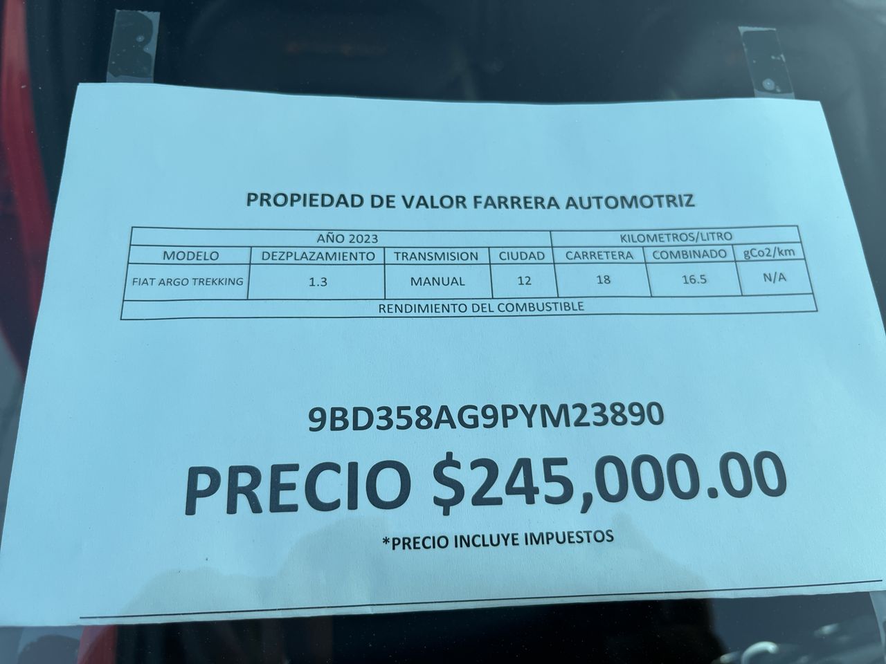 2023 FIAT Argo 1.3 Trekking Mt