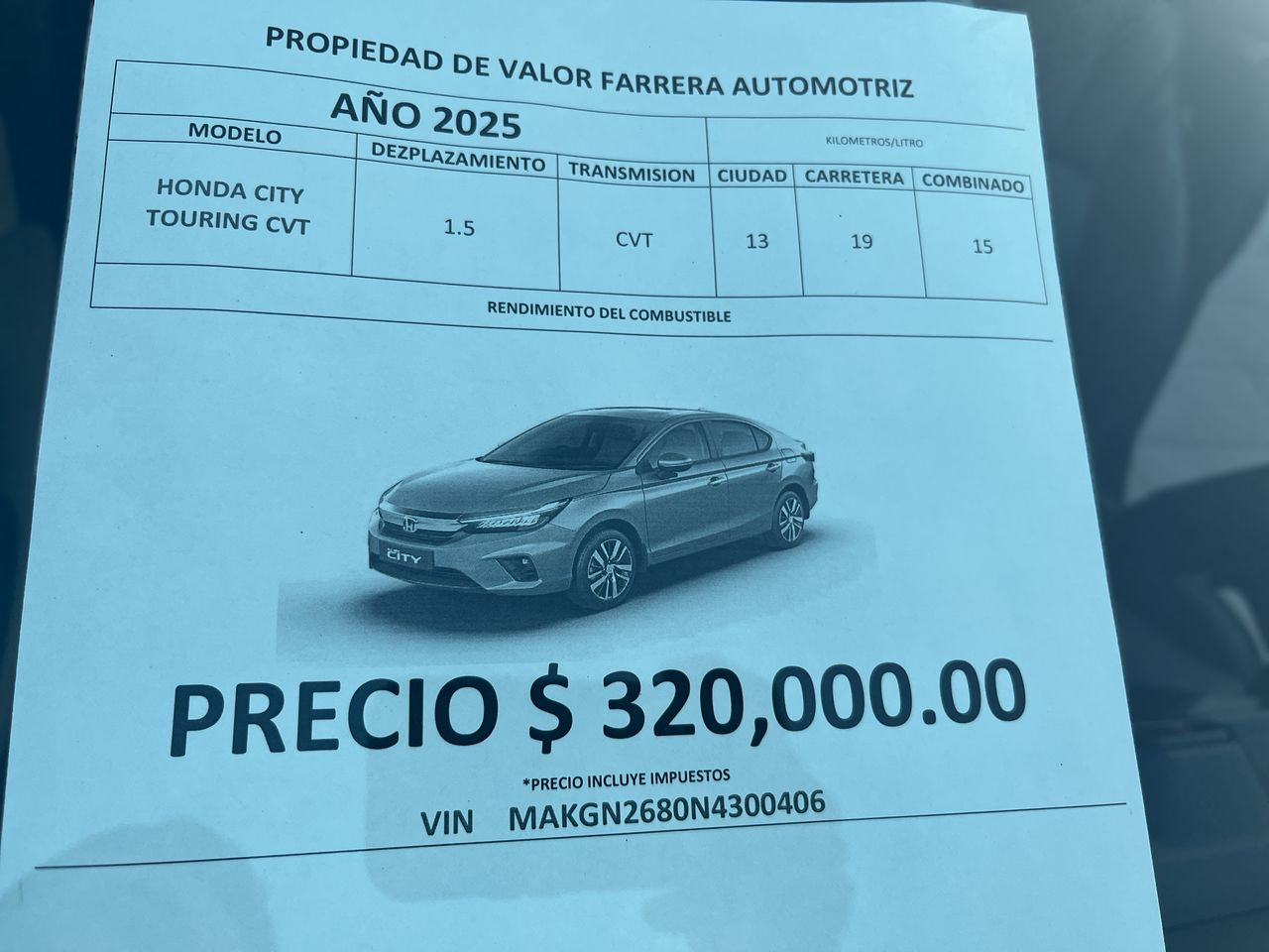 2022 Honda City 1.5 Touring CVT